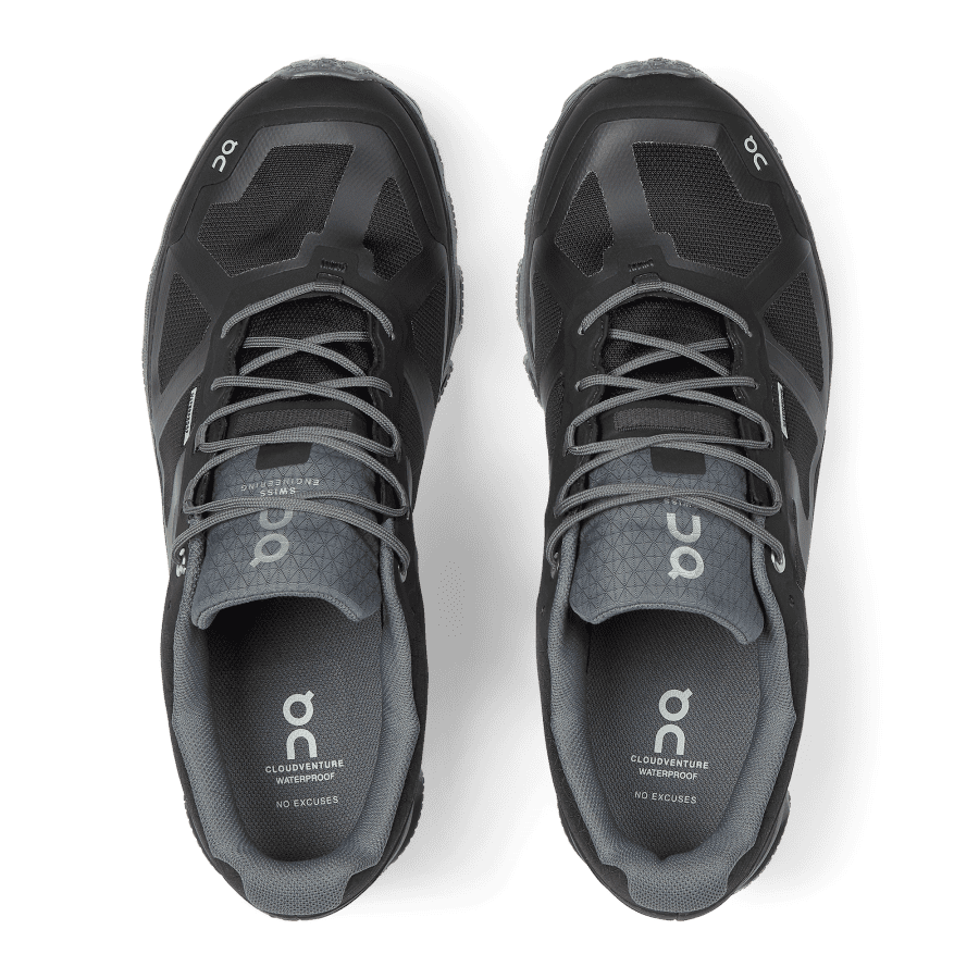 Tenis Para Trail Running On Cloudventure Impermeables 2 Hombre Negros | 53TZGSHNP