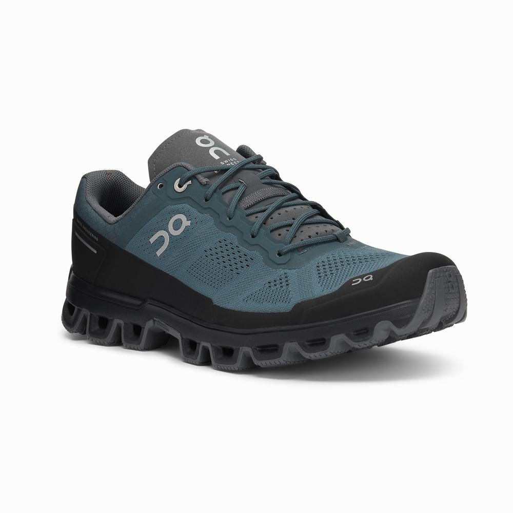 Tenis Para Trail Running On Cloudventure Hombre Grises | 56DLHUXOV