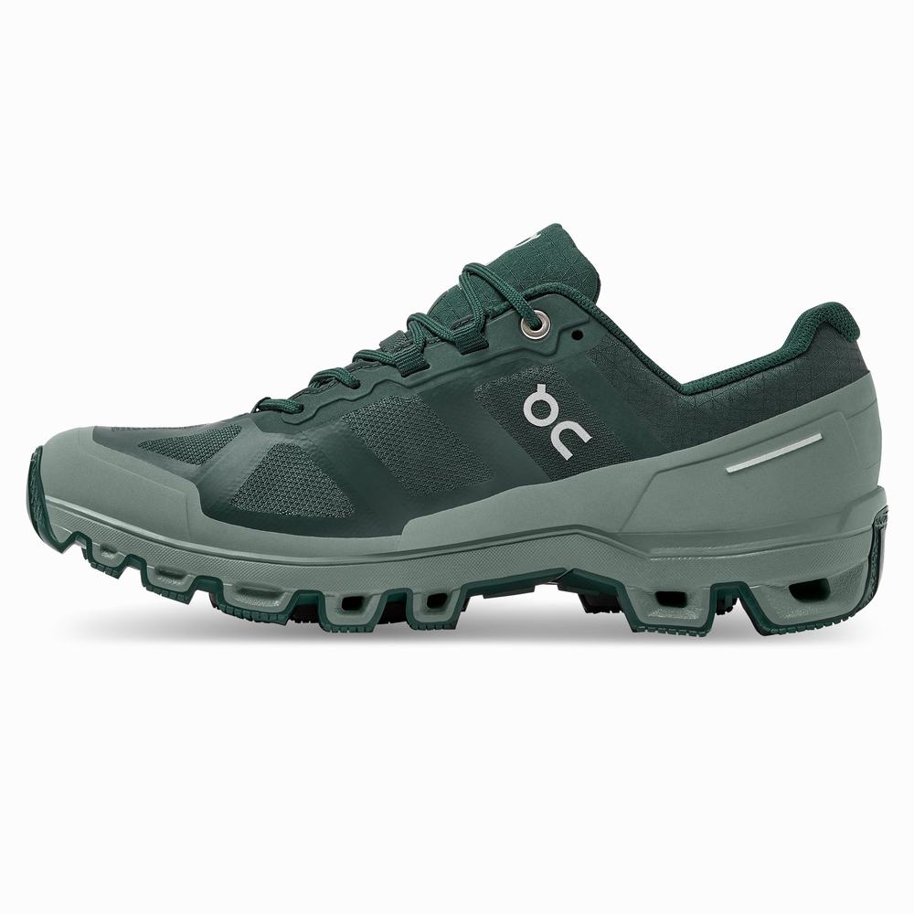 Tenis Para Trail Running On Cloudventure Mujer Verdes | 60CIXWKTG