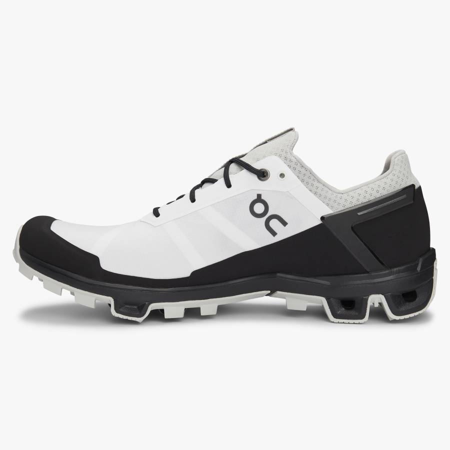 Tenis Para Trail Running On Cloudventure Peak 2 Hombre Blancos Negros | 75HZPKDOX