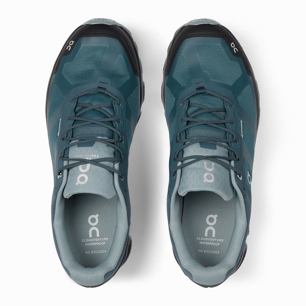 Tenis Para Trail Running On Cloudventure Hombre Azules Claro | 79ZIHCGBF