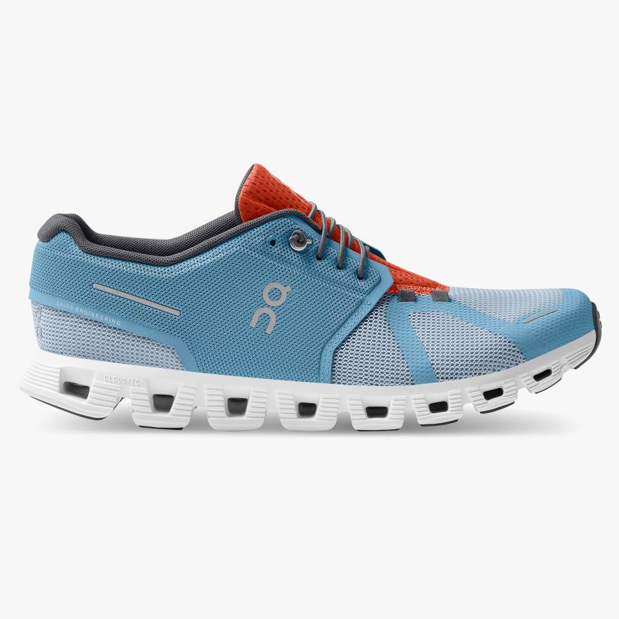 Tenis Trail On Cloud 5 Push Hombre Azules Claro | 50PZCKBUX