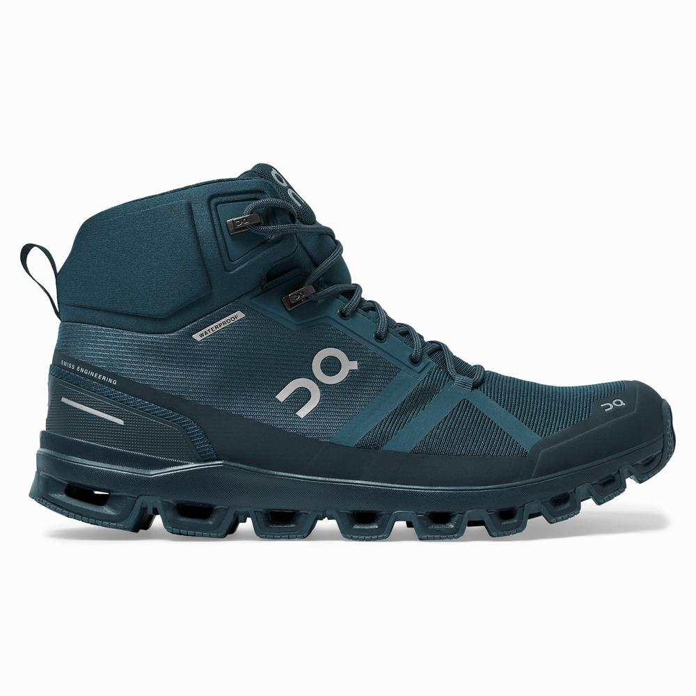 Botas Montaña On Cloudrock Hombre Azul Marino | 96RKEVPMW