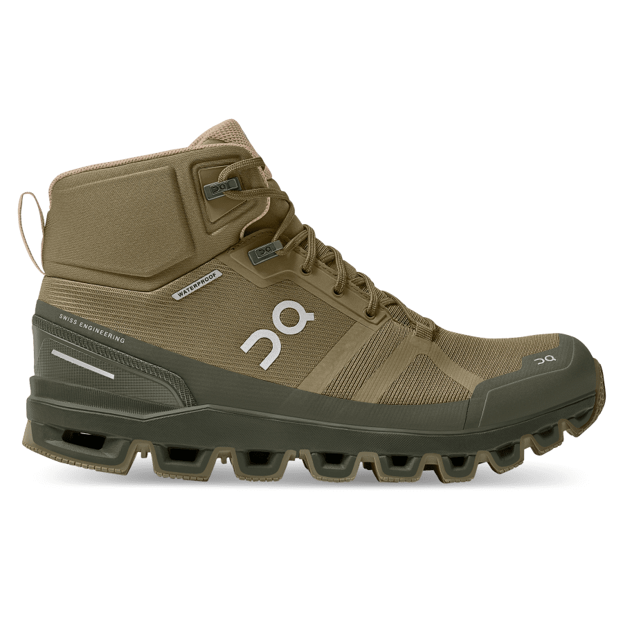 Botas Montaña On Cloudrock Impermeables Mujer Verde Oliva | 58LTEQGDV