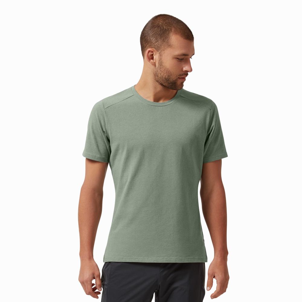 Camiseta On Performance Hombre Verdes | 09ZDYWUGE