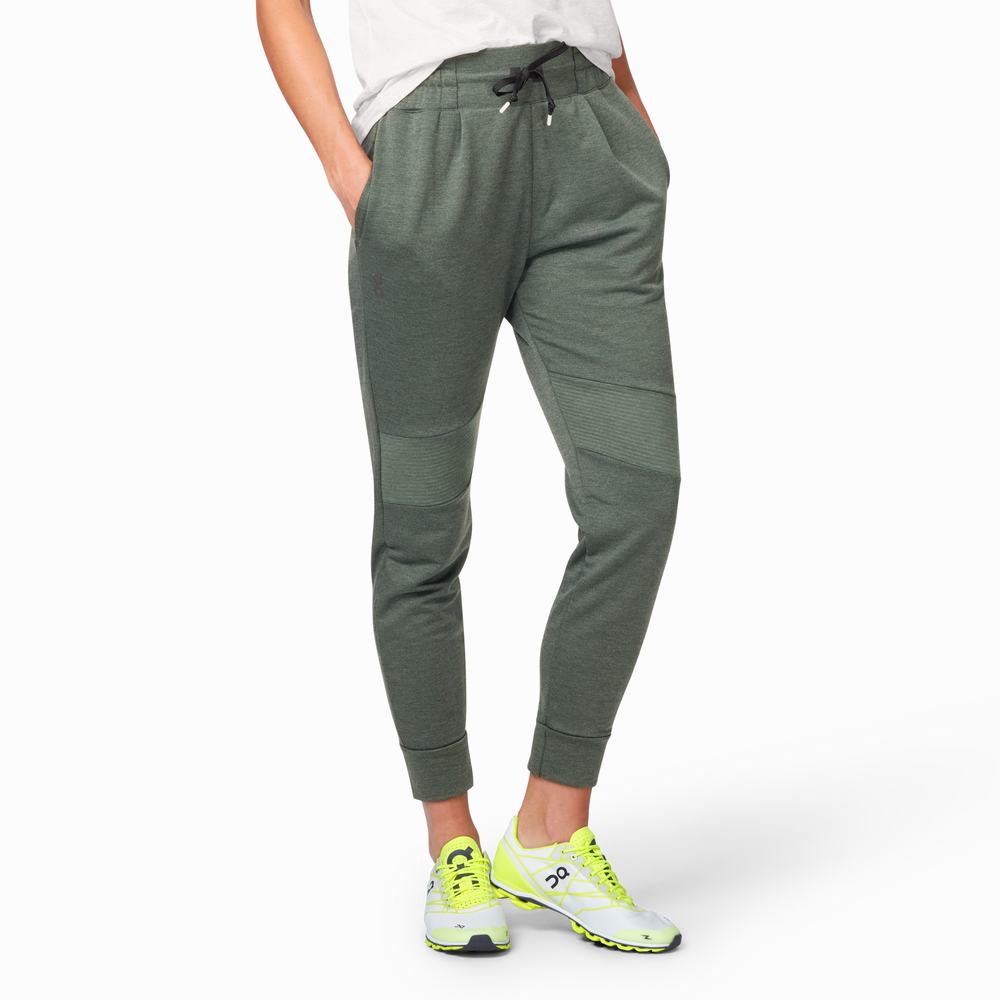 Pantalones Deportivos On Sweat Mujer Verde Oliva | 06UBODIVW