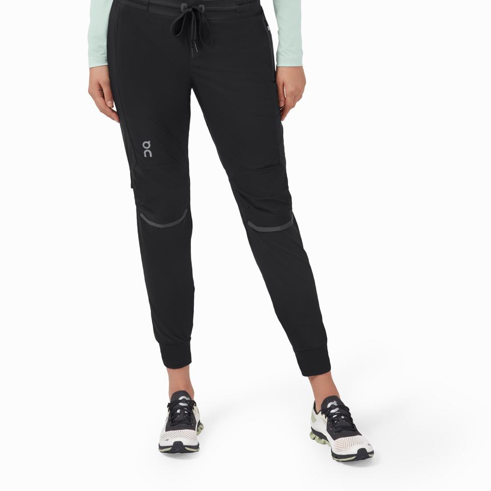 Pantalones Para Correr On Performance Mujer Negros | 49TDNXSOP