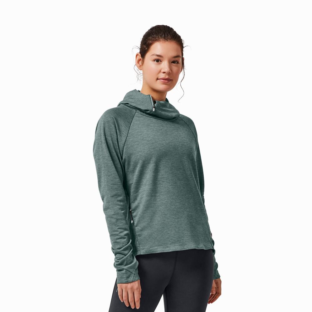 Sudadera Con Capucha On Atléticos & Correr Mujer Verdes | 61PTKNFEZ