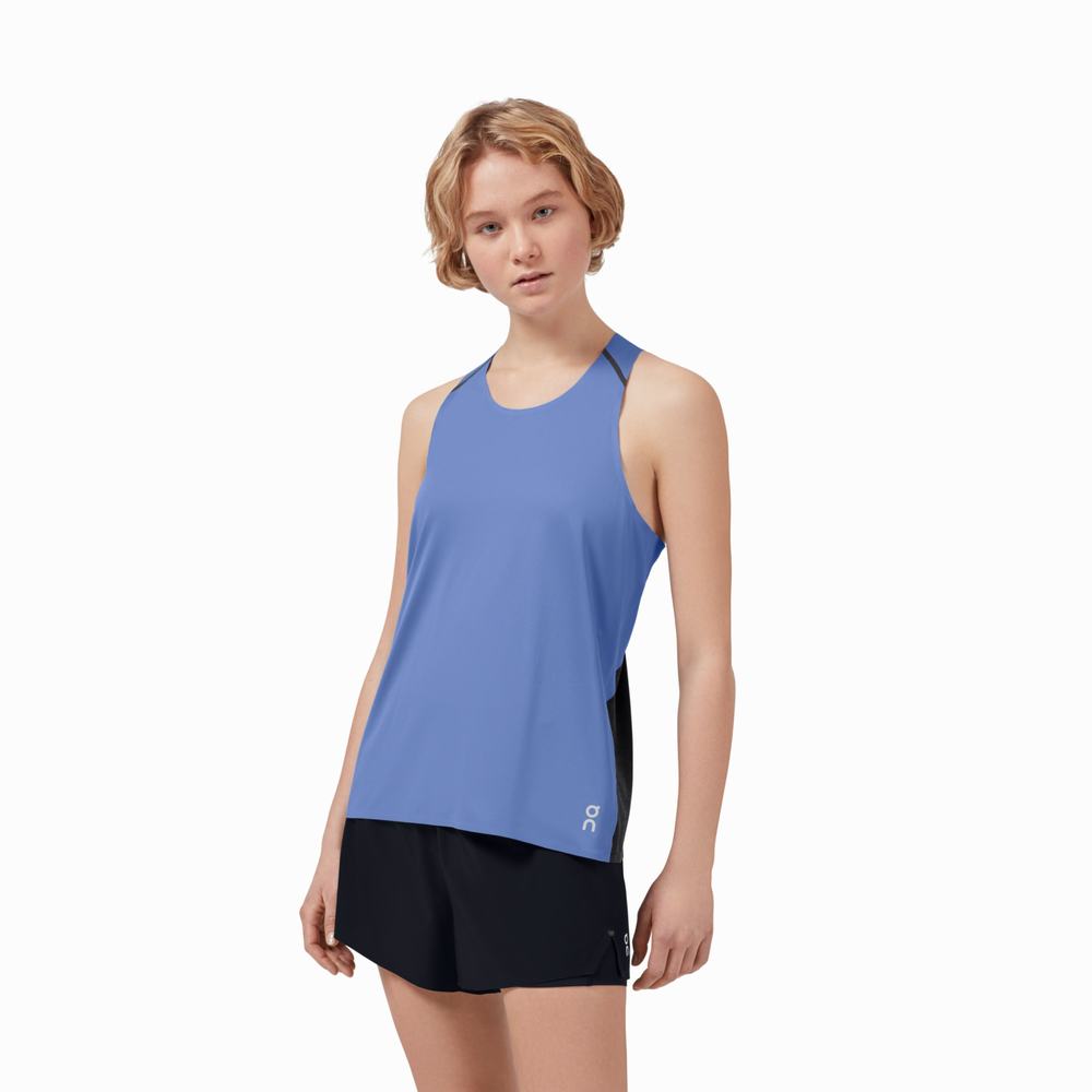 Tank Top On Performance Mujer Azules Negros | 50TJCPKYH