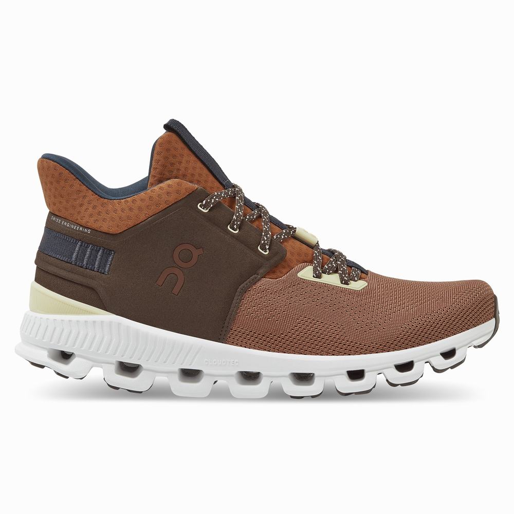 Tenis On Cloud Hi Edge Hombre Marrom | 47FZHYPXK