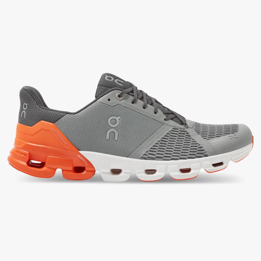 Tenis Para Correr En Carretera On Cloudflyer 3 Hombre Grises Naranjas | 08UOPAIXS