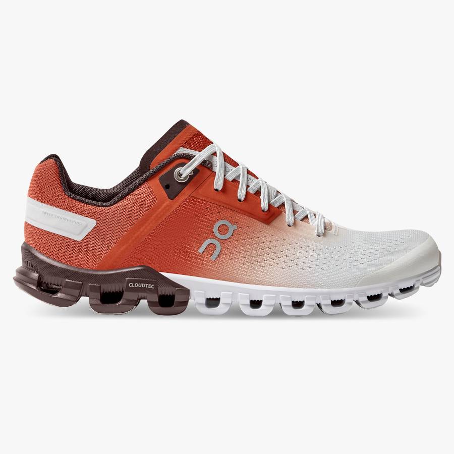 Tenis Para Correr En Carretera On Cloudflow 3 Mujer Naranjas | 62LDNEPQS