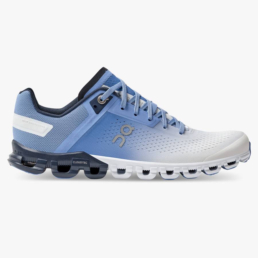 Tenis Para Correr En Carretera On Cloudflow 3 Mujer Azules Claro Blancos | 73DAMCXGI