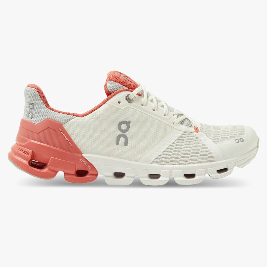 Tenis Para Correr En Carretera On Cloudflyer 3 Mujer Blancos Coral | 90BENTOHP