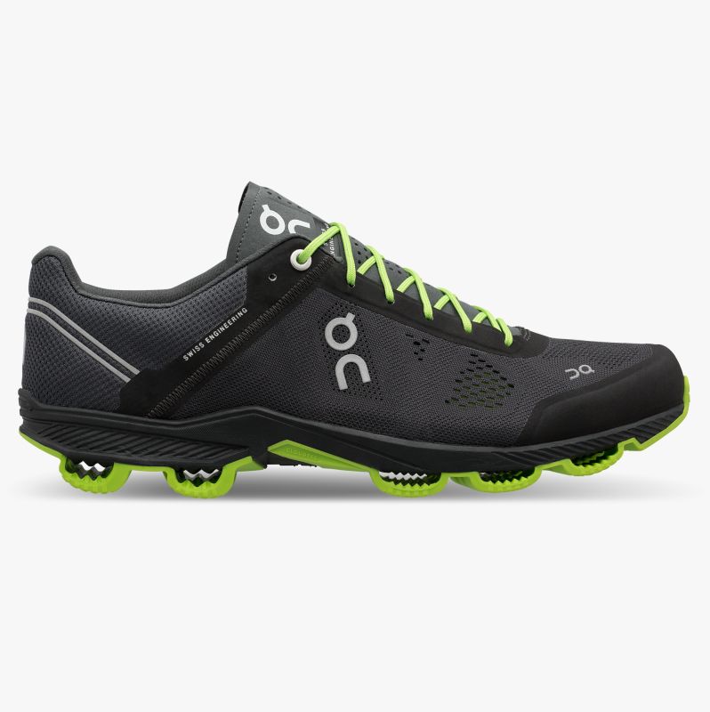 Tenis Para Correr En Carretera On Cloudsurfer 4 Hombre Negros Verdes Claro | 19TGSPEOQ