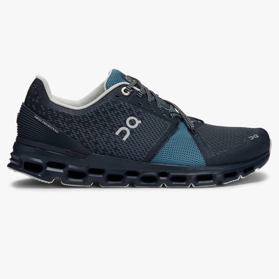 Tenis Para Correr En Carretera On Cloudstratus 1 Mujer Azul Marino | 52TUPZECK