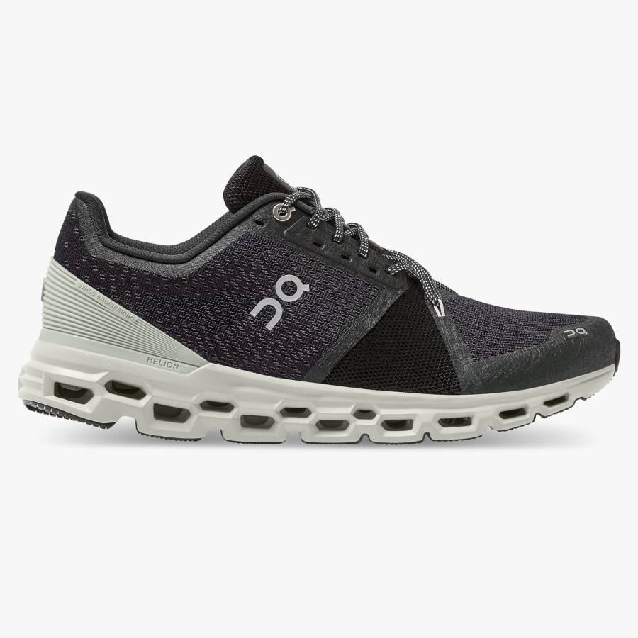 Tenis Para Correr En Carretera On Cloudstratus 1 Hombre Negros | 87NJWVXFZ