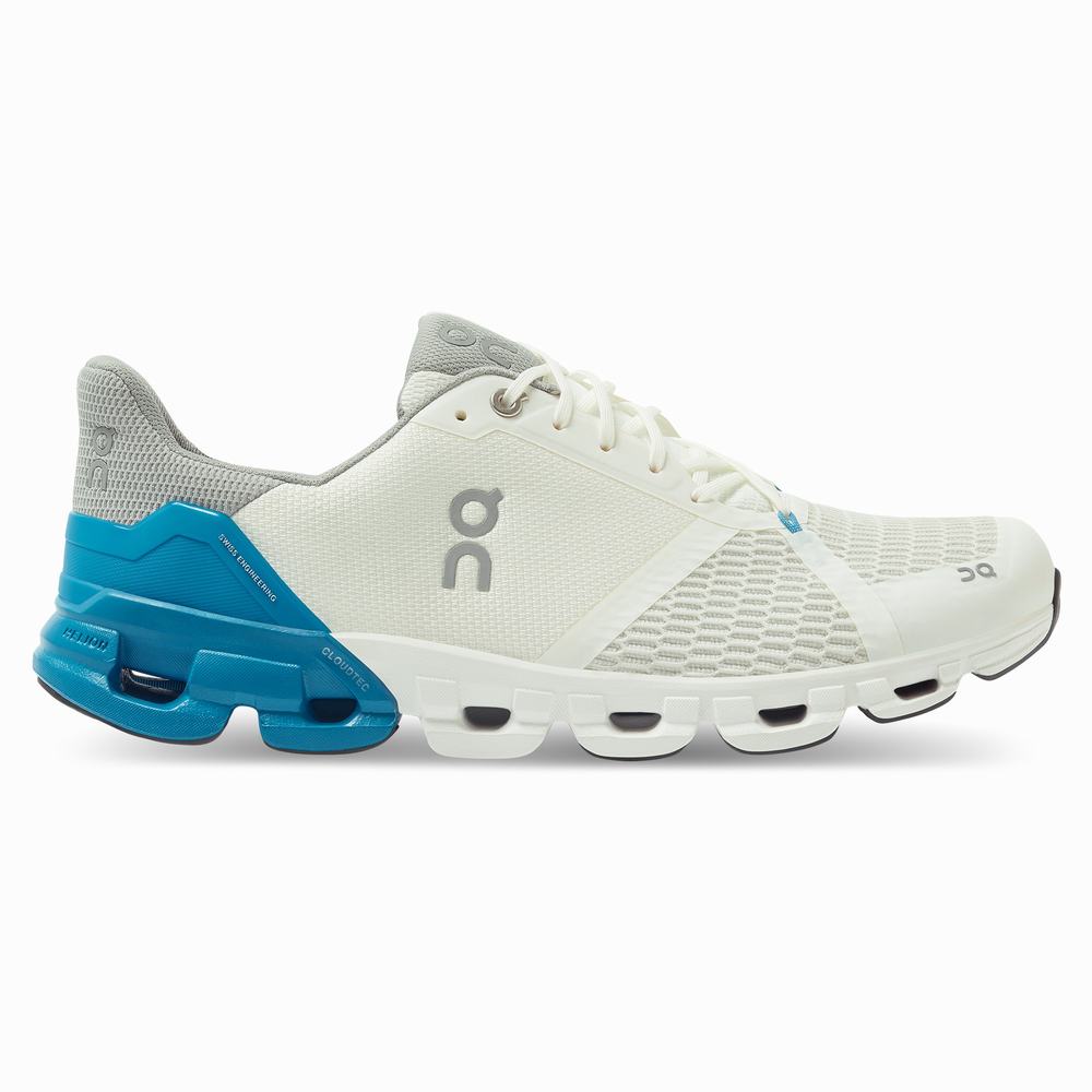 Tenis Para Correr On Cloudflyer Hombre Blancos Azules | 31LRXPTWE