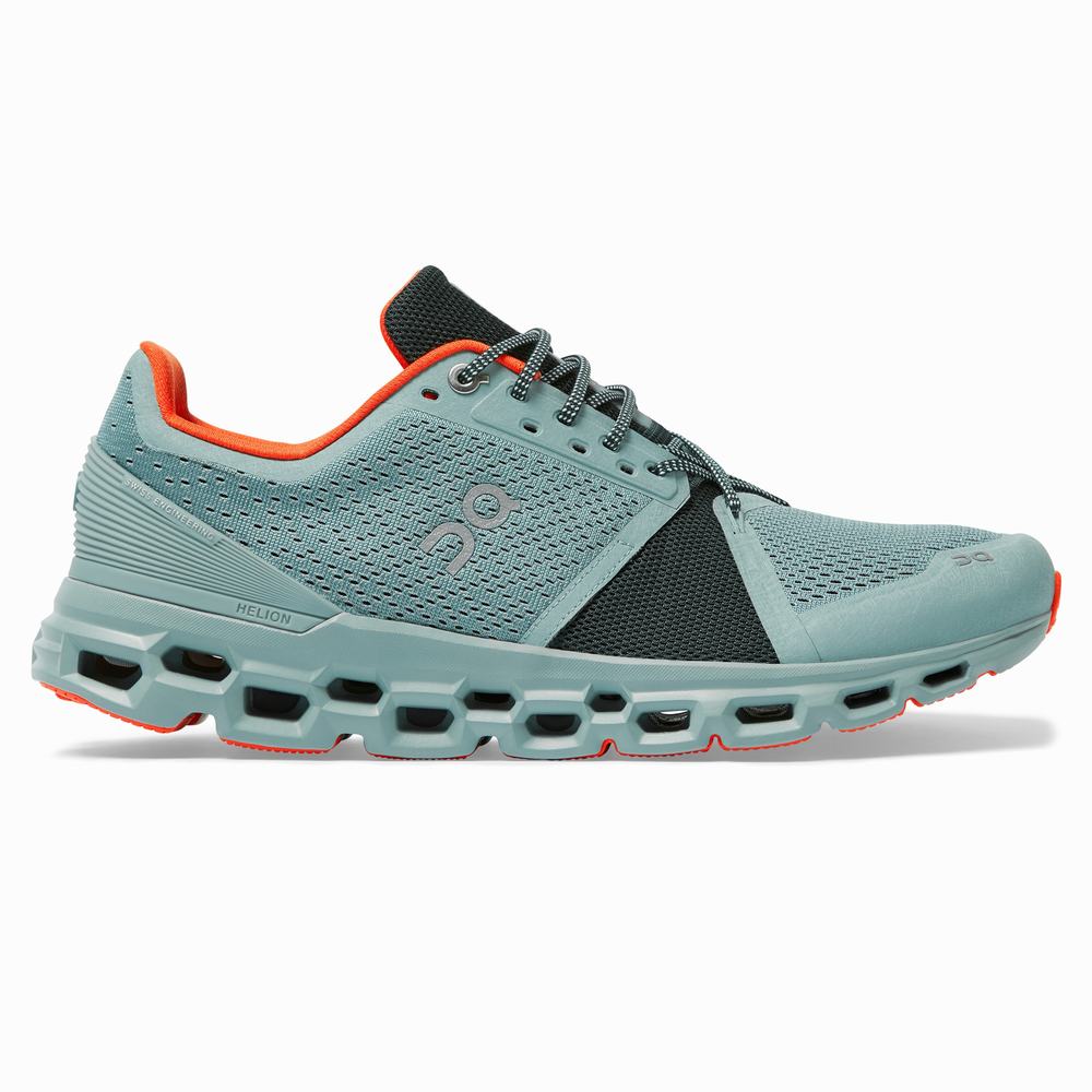 Tenis Para Correr On Cloudstratus Hombre Verdes Oscuro | 26ZJQLURK