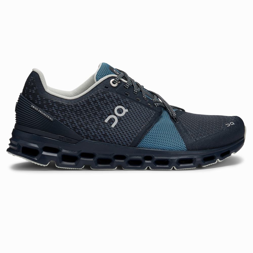 Tenis Para Correr On Cloudstratus Mujer Azul Marino | 81PVOUCEH