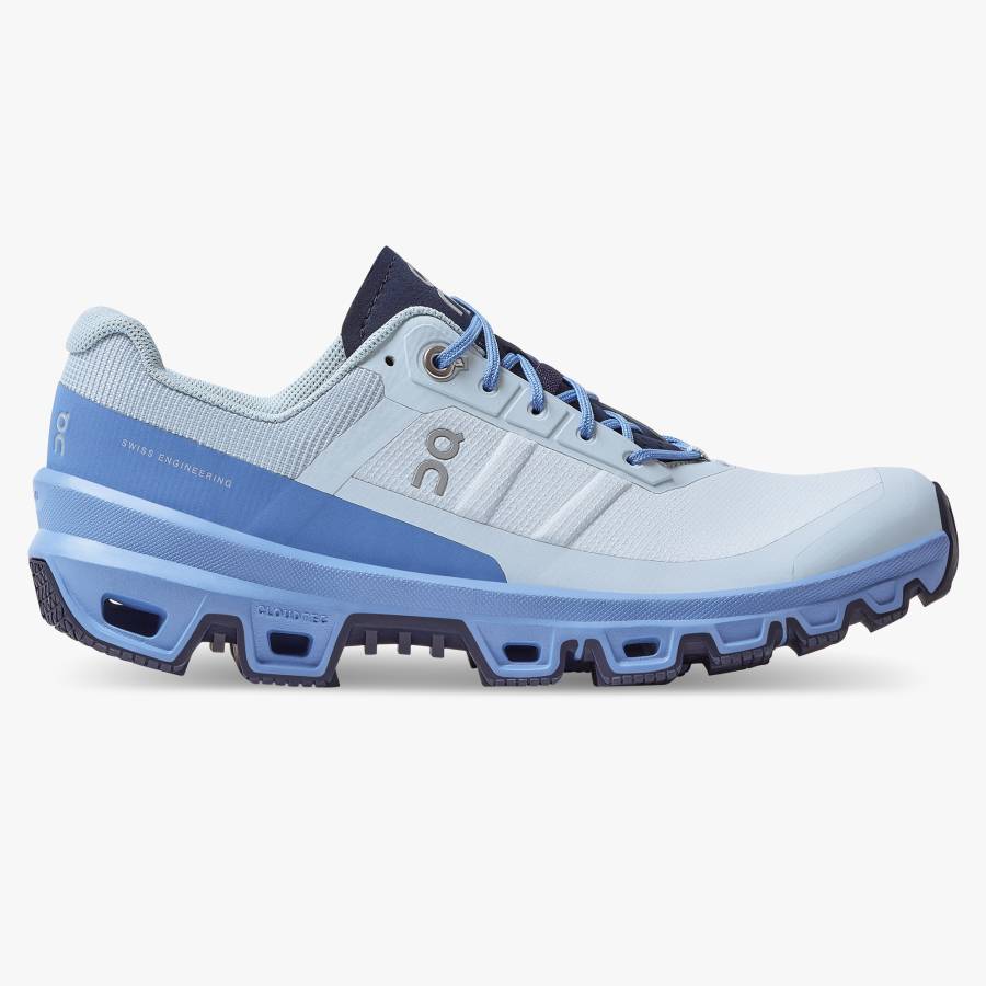 Tenis Para Trail Running On Cloudventure 3 Mujer Blancos Azules Claro | 21LDUOZFS