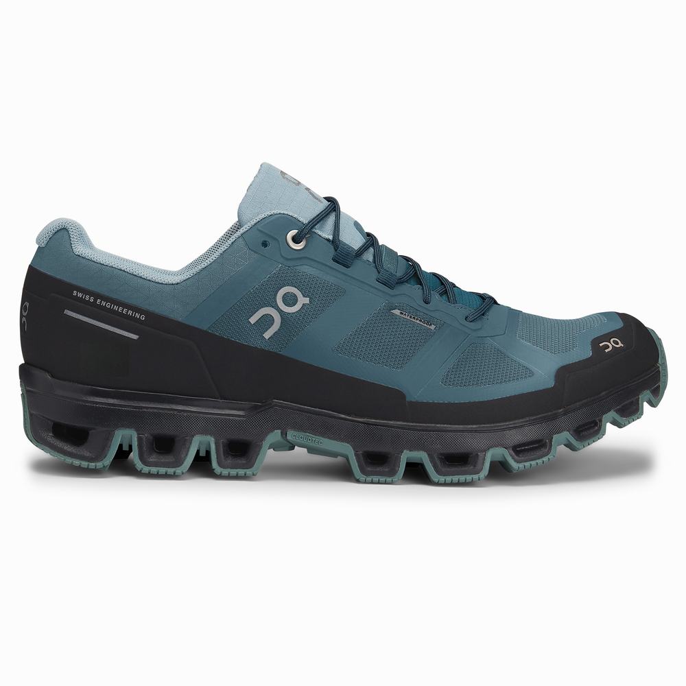 Tenis Para Trail Running On Cloudventure Hombre Azules Claro | 79ZIHCGBF